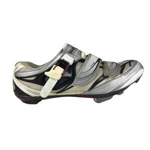 Shimano Mens White Gray Sh-R133L Low Top Cycling Shoes Size US 8.3 EU 42‎
